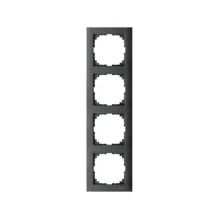 Schneider Electric MTN4040-3614, Merten System M-Pure, Antrasit, Dörtlü Çerçeve