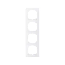 Schneider Electric MTN4040-3619, Merten System M-Pure, Beyaz, Dörtlü Çerçeve