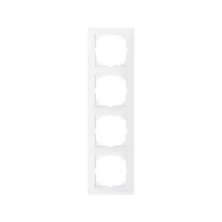 Schneider Electric MTN4040-3619, Merten System M-Pure, Beyaz, Dörtlü Çerçeve