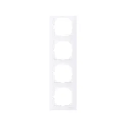 Schneider Electric MTN4040-3625, Merten System M-Pure, Aktif Beyaz, Dörtlü Çerçeve