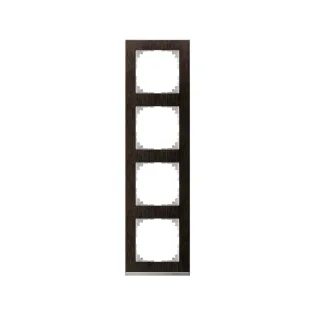 Schneider Electric MTN4040-3671, Merten System M-Pure Decor, Venge, Dörtlü Çerçeve