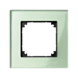 Schneider Electric MTN404104, Merten System M-Elegance Glass, Zümrüt Yeşil, Tekli Çerçeve