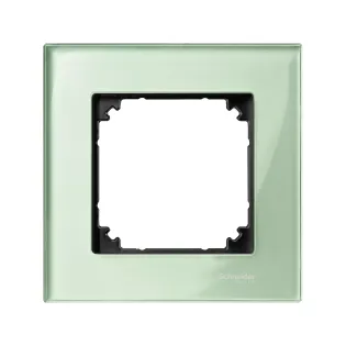 Schneider Electric MTN404104, Merten System M-Elegance Glass, Zümrüt Yeşil, Tekli Çerçeve