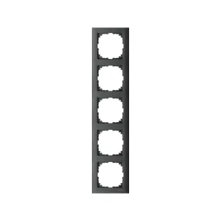 Schneider Electric MTN4050-3614, Merten System M-Pure, Antrasit, Beşli Çerçeve