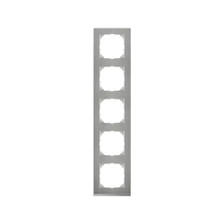 Schneider Electric MTN4050-3646, Merten System M-Pure Decor, Metal, Beşli Çerçeve