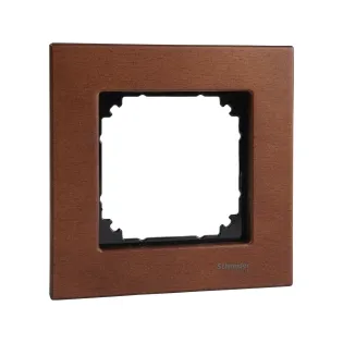 Schneider Electric MTN4051-3472, Merten System M-Elegance Wood, Kiraz, Tekli Çerçeve