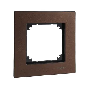 Schneider Electric MTN4051-3473, Merten System M-Elegance Wood, Ceviz, Tekli Çerçeve