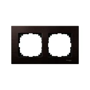 Schneider Electric MTN4052-3471, Merten System M-Elegance Wood, Venge, İkili Çerçeve
