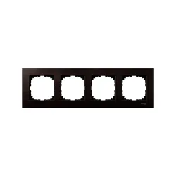 Schneider Electric MTN4054-3471, Merten System M-Elegance Wood, Venge, Dörtlü Çerçeve