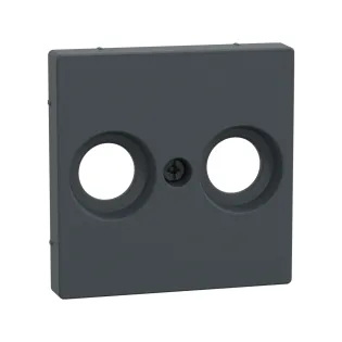 Schneider Electric MTN4122-0414, Merten System M, Antrasit, TV Prizi Kapağı, 2 Çıkışlı için