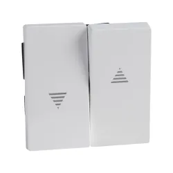 Schneider Electric MTN432425, Merten System M, Aktif Beyaz, Jaluzi Anahtar Tuş Kapağı