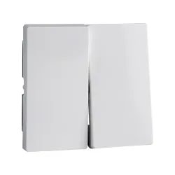 Schneider Electric MTN432525, Merten System M, Aktif Beyaz, Komütatör Tuş Kapağı