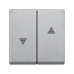 Schneider Electric MTN435560, Merten System M, Alüminyum, Jaluzi Anahtar Tuş Kapağı