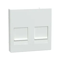 Schneider Electric MTN4562-0325, Merten System M, Aktif Beyaz, Boş Data Prizi Kapağı, İkili, RJ45