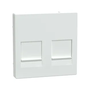Schneider Electric MTN4562-0325, Merten System M, Aktif Beyaz, Boş Data Prizi Kapağı, İkili, RJ45