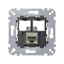 Schneider Electric MTN4575-0011, Merten, Data Prizi Mekanizması, Tekli, RJ45, Cat5 STP