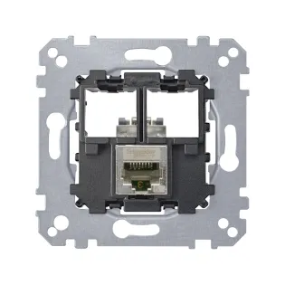 Schneider Electric MTN4575-0011, Merten, Data Prizi Mekanizması, Tekli, RJ45, Cat5 STP