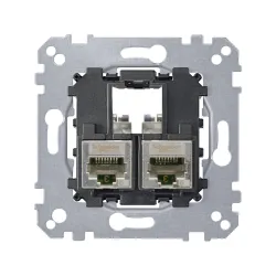 Schneider Electric MTN4575-0012, Merten, Data Prizi Mekanizması, İkili, RJ45, Cat5 STP