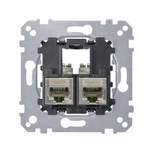 Schneider Electric MTN4575-0012, Merten, Data Prizi Mekanizması, İkili, RJ45, Cat5 STP