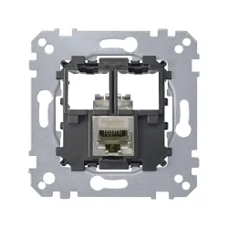 Schneider Electric MTN4576-0021, Merten, Data Prizi Mekanizması, Tekli, RJ45, Cat6a STP