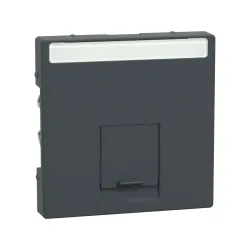 Schneider Electric MTN465814, Merten System M, Antrasit, Data Prizi Kapağı, Tekli, RJ45