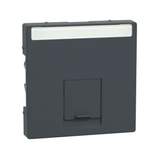 Schneider Electric MTN465814, Merten System M, Antrasit, Data Prizi Kapağı, Tekli, RJ45