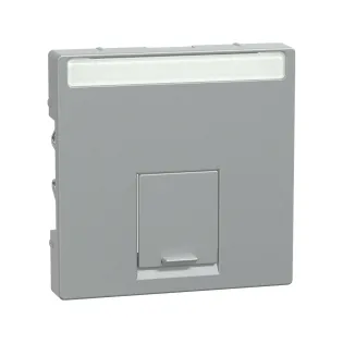 Schneider Electric MTN465860, Merten System M, Alüminyum, Data Prizi Kapağı, Tekli, RJ45
