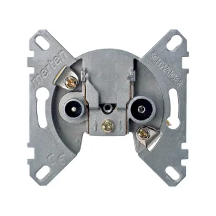 Schneider Electric MTN466098, Merten, R/TV-SAT Prizi, Geçişli, 2 Çıkışlı