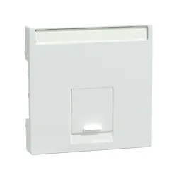Schneider Electric MTN469825, Merten System M, Aktif Beyaz, Data Prizi Kapağı, Tekli, RJ45