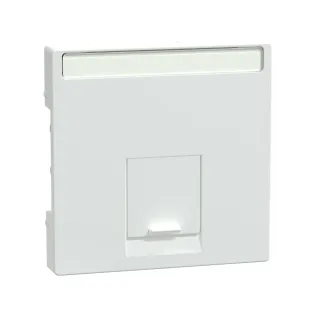 Schneider Electric MTN469825, Merten System M, Aktif Beyaz, Data Prizi Kapağı, Tekli, RJ45