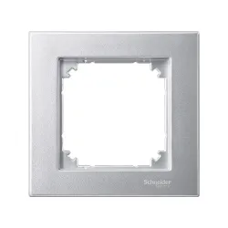Schneider Electric MTN486160, Merten System M-Plan, Alüminyum, Tekli Çerçeve
