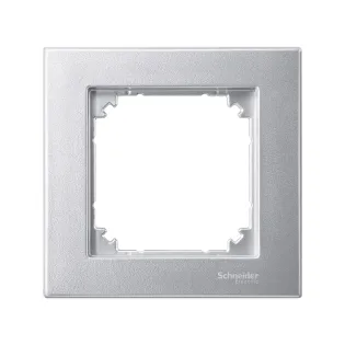 Schneider Electric MTN486160, Merten System M-Plan, Alüminyum, Tekli Çerçeve