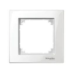 Schneider Electric MTN515119, Merten System M-Plan, Beyaz, Tekli Çerçeve