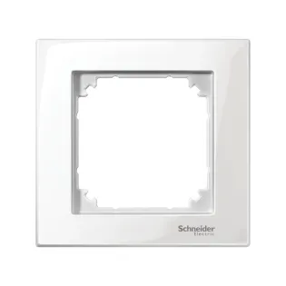 Schneider Electric MTN515119, Merten System M-Plan, Beyaz, Tekli Çerçeve