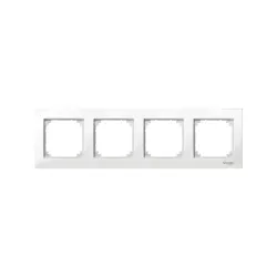 Schneider Electric MTN515419, Merten System M-Plan, Beyaz, Dörtlü Çerçeve