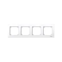 Schneider Electric MTN515425, Merten System M-Plan, Aktif Beyaz, Dörtlü Çerçeve