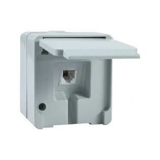 Schneider Electric NML4100133, Nemliyer, Gri, Sıva Üstü Telefon Prizi, RJ11