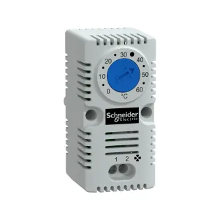 Schneider Electric NSYCCOTHO, ClimaSys, Fan Uygulaması için Basit Pano Termostatı, Mavi, 0...+60°C, 1NA