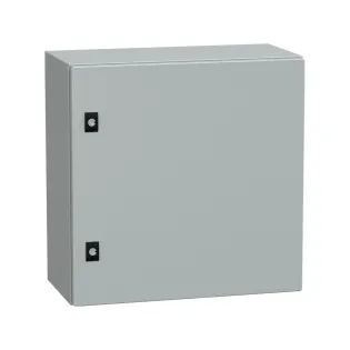 Schneider Electric NSYCRN55250, PanelSeT CRN, 500x500x250mm, Düz Kapılı Duvar Tipi Metal Pano, IP66, Montaj Plakasız