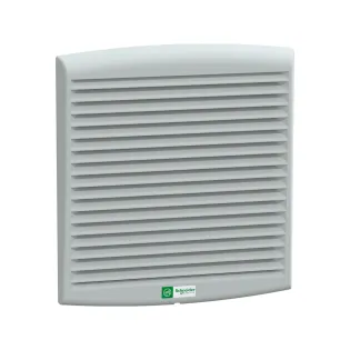 Schneider Electric NSYCVF165M24DPF, ClimaSys, Çıkış Izgaralı ve Filtreli Fan, 223x223mm, IP54, 165 m³/h, 24 Volt DC