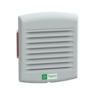 Schneider Electric NSYCVF38M24DPF, ClimaSys, Çıkış Izgaralı ve Filtreli Fan, 92x92mm, IP54, 38 m³/h, 24 Volt DC