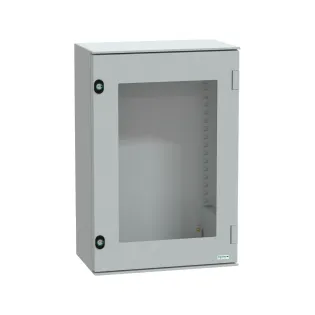 Schneider Electric NSYPLM64TG, PanelSeT PLM, 647x436x250mm, Şeffaf Kapılı Polyester Duvar Tipi Pano, IP66
