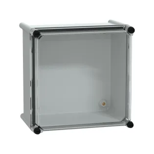 Schneider Electric NSYPLS2727G, PanelSeT PLS, 270x270x180mm, Şeffaf Polikarbonat Kapaklı Polyester Kutu, IP66
