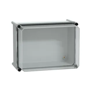 Schneider Electric NSYPLS2736AG, PanelSeT PLS, 270x360x230mm, Şeffaf Polikarbonat Kapaklı Polyester Kutu, IP66