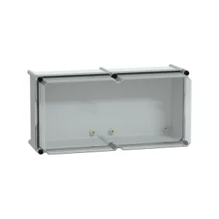 Schneider Electric NSYPLS2754AG, PanelSeT PLS, 270x540x230mm, Şeffaf Polikarbonat Kapaklı Polyester Kutu, IP66
