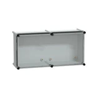 Schneider Electric NSYPLS2754G, PanelSeT PLS, 270x540x180mm, Şeffaf Polikarbonat Kapaklı Polyester Kutu, IP66