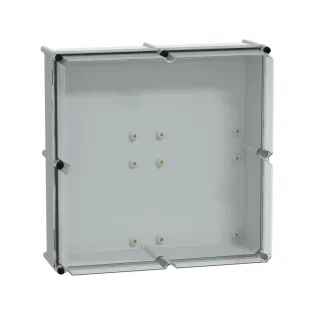 Schneider Electric NSYPLS5454AG, PanelSeT PLS, 540x540x230mm, Şeffaf Polikarbonat Kapaklı Polyester Kutu, IP66