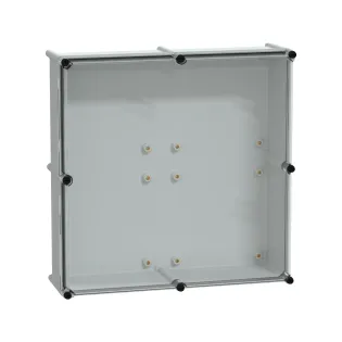 Schneider Electric NSYPLS5454G, PanelSeT PLS, 540x540x180mm, Şeffaf Polikarbonat Kapaklı Polyester Kutu, IP66
