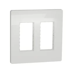 Schneider Electric NU022418, Unica System Plus, Beyaz, 2x4 Modül Çerçeve