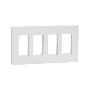 Schneider Electric NU024418, Unica System Plus, Beyaz, 4x4 Modül Çerçeve
